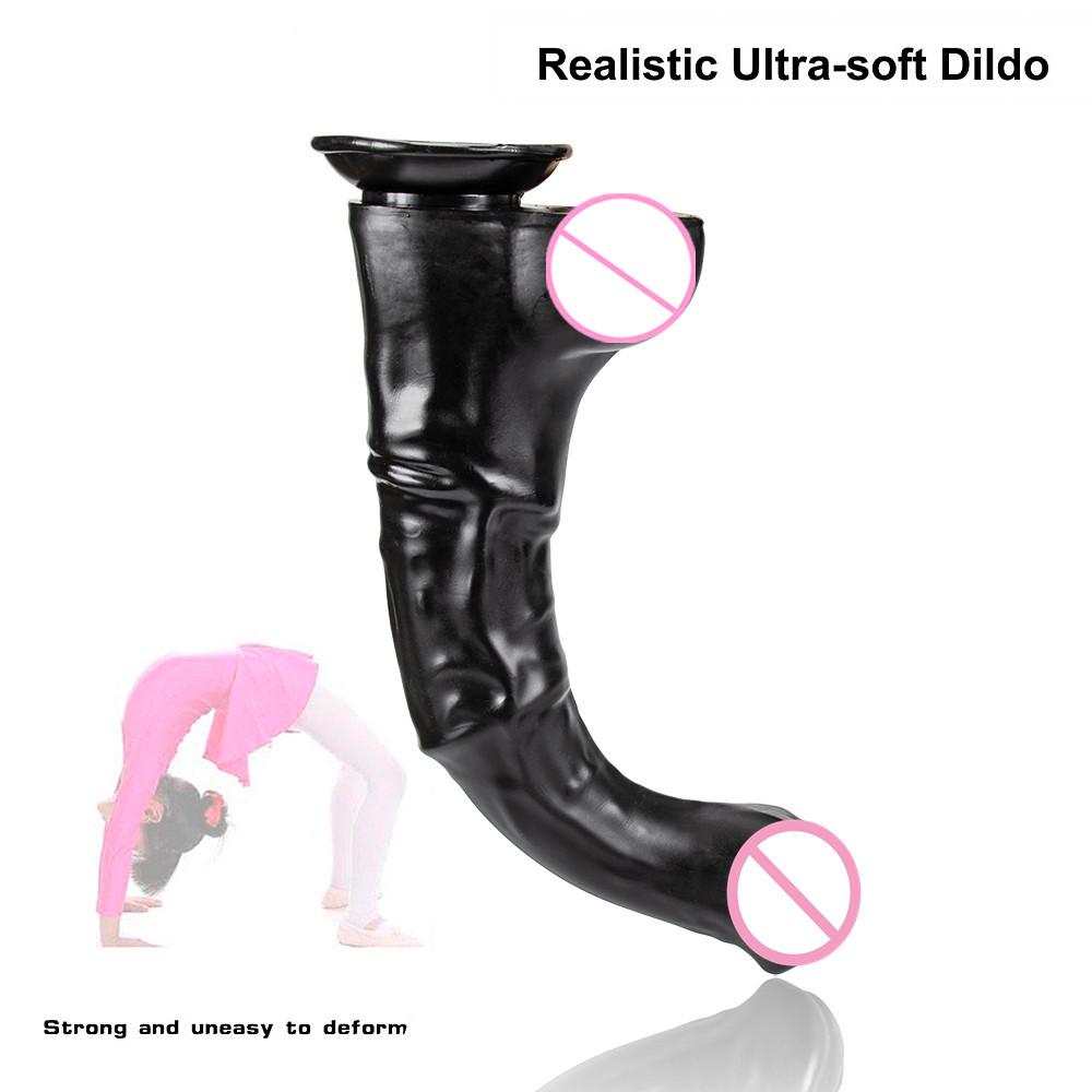 Duen Thick Big Horse Cock Sex Product Lengthened Back Court Masturbation Anal Dilatation Device Suction Cup Anal Plug Penis Sex Toys