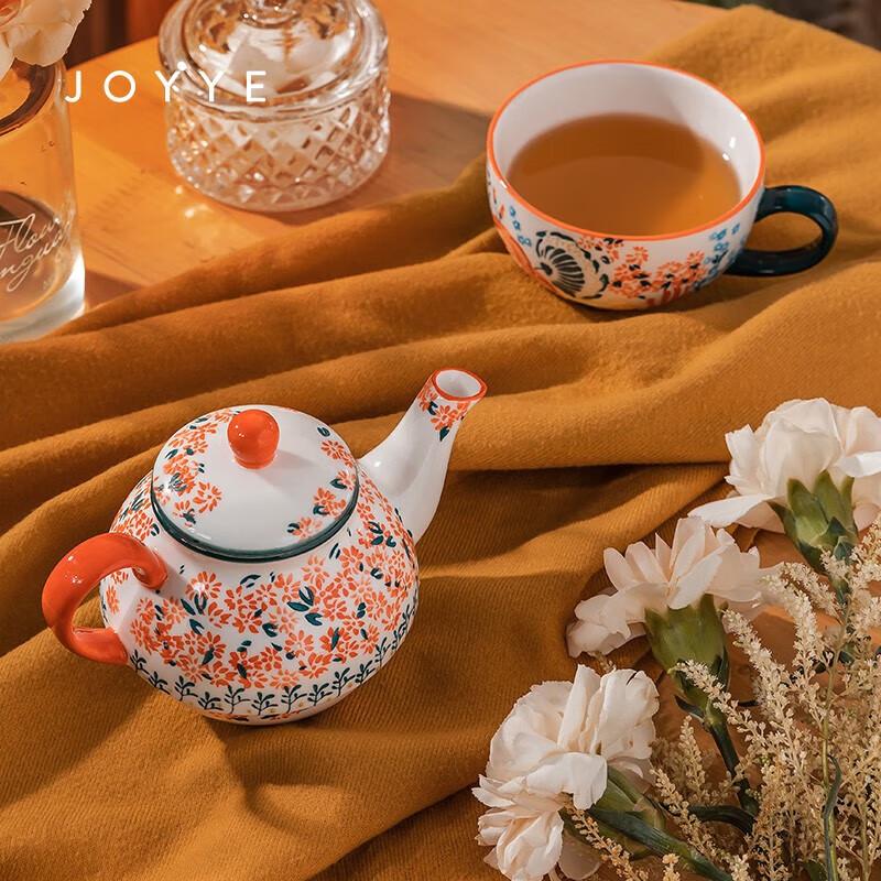 JOYYE Painted Ceramic Travel Tea Set