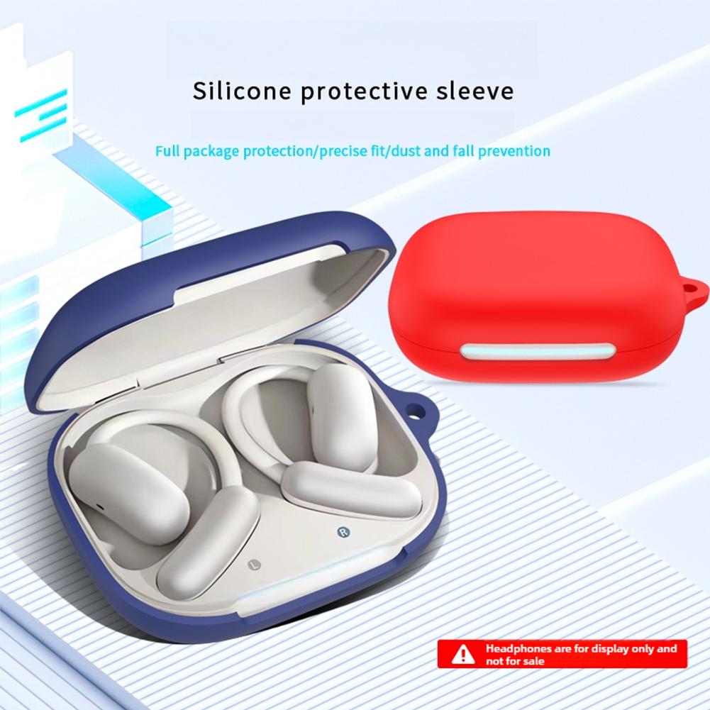 For Soundcore AeroFIT 2 Silicone Cover Anti-fall And Shockproof Solid Color Bluetooth Headset Soft Case Dustproof And Waterproof