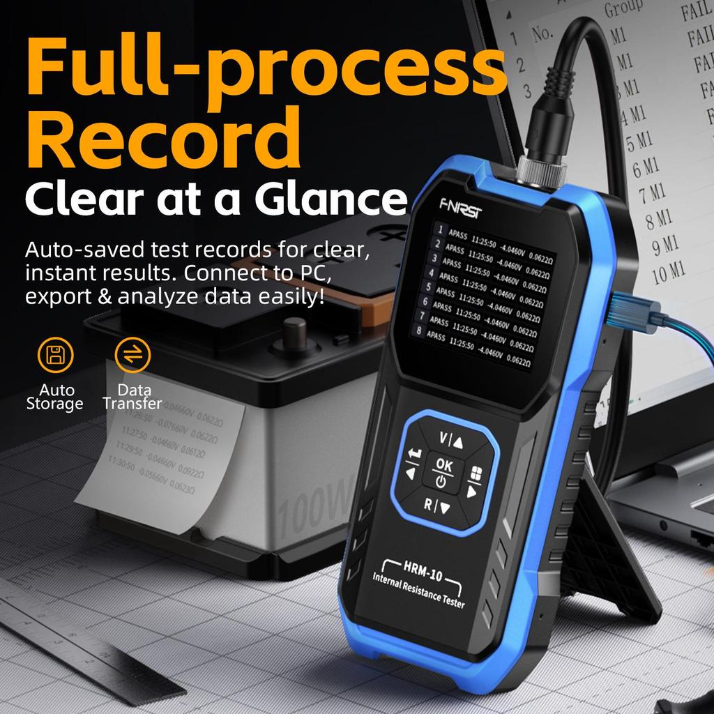 FNIRSI HRM-10 Battery Voltage & Resistance Tester