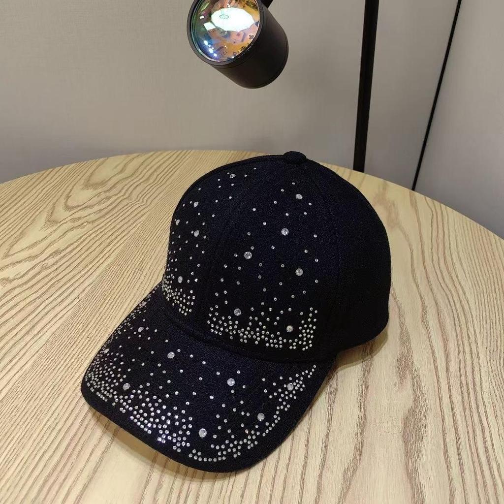 2025 Luxury Rhinestone Duckbill Cap For Women Hip Hop Baseball Caps Autumn Winter Hip Hop Outdoor Sun Hats Casquette