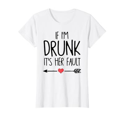 Pokud je opilá její chyba Bachelorette Party Vtipné Jsem To Tričko