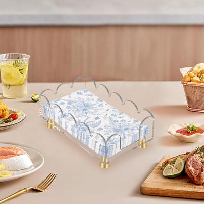 Acrylic Napkin Holder Bathroom Paper Towel Convenient Nordic Elegant Tabletop Stand