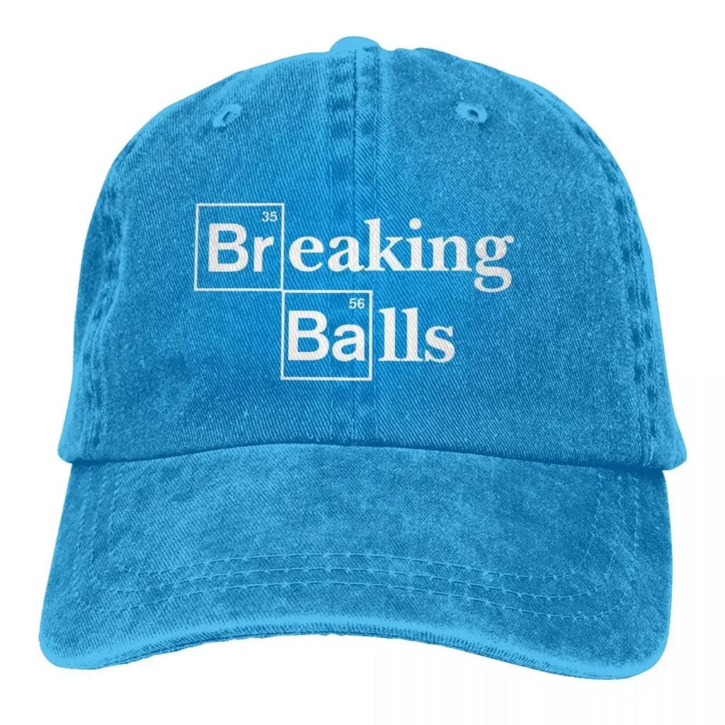 Wyprawiona Męska Czapka Baseballowa Breaking Balls Trucker Snapback Czapki Kowbojskie Tata Hat Breaking Bad Walter White TV Czapki Golfowe