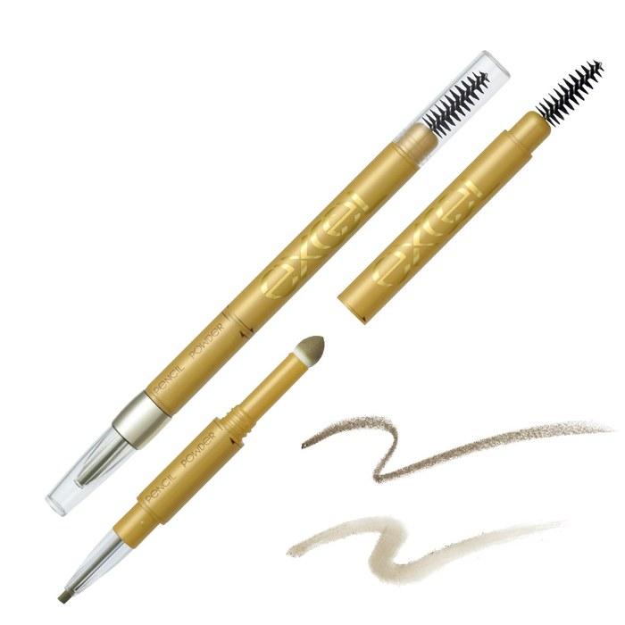[Excel] Powder & Pencil Eyebrow EX PD15 (Olive Brown)