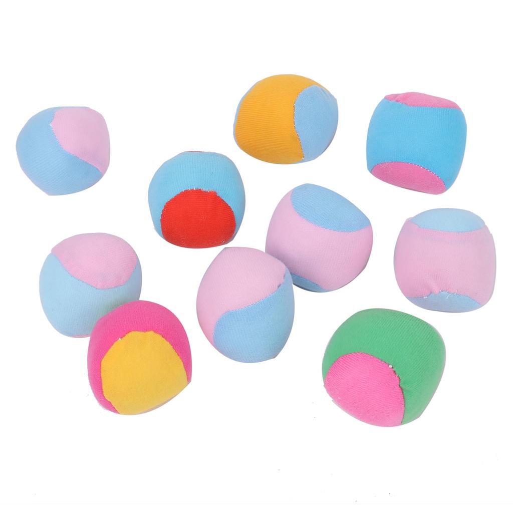 PureSeek Lepkavý míček 10 Měkkých vnitřních míčků Sada pro střelbu na cíl, Míčky, Hračka, Suchý zip, Pouze,