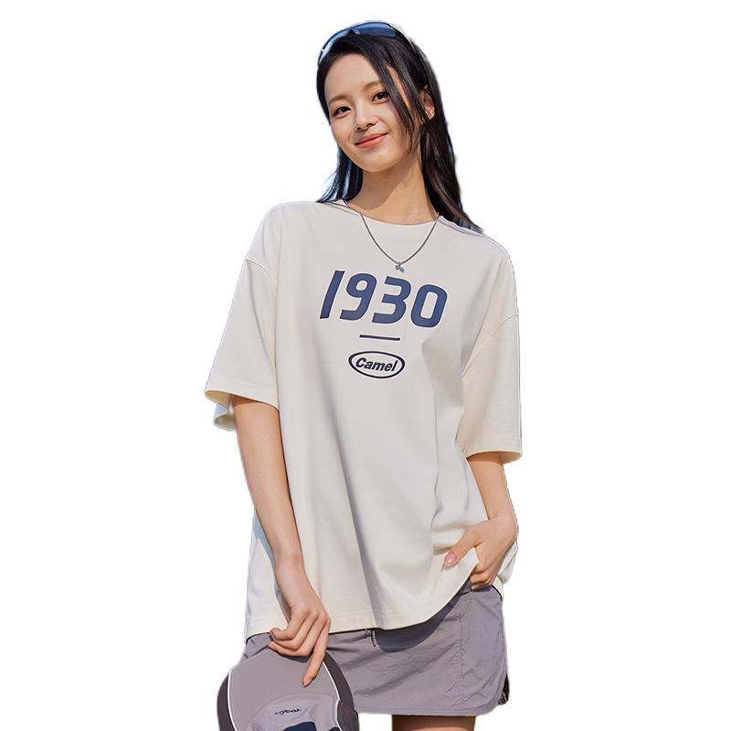 CAMEL Unisex Ice-Feel Loose Fit T-Shirt L