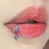 1 Stück Lippenpiercing Lippenring Drachenklaue Stein Titanstahl C-Form Helix Ohrring Septum Piercing Labialring Körperschmuck