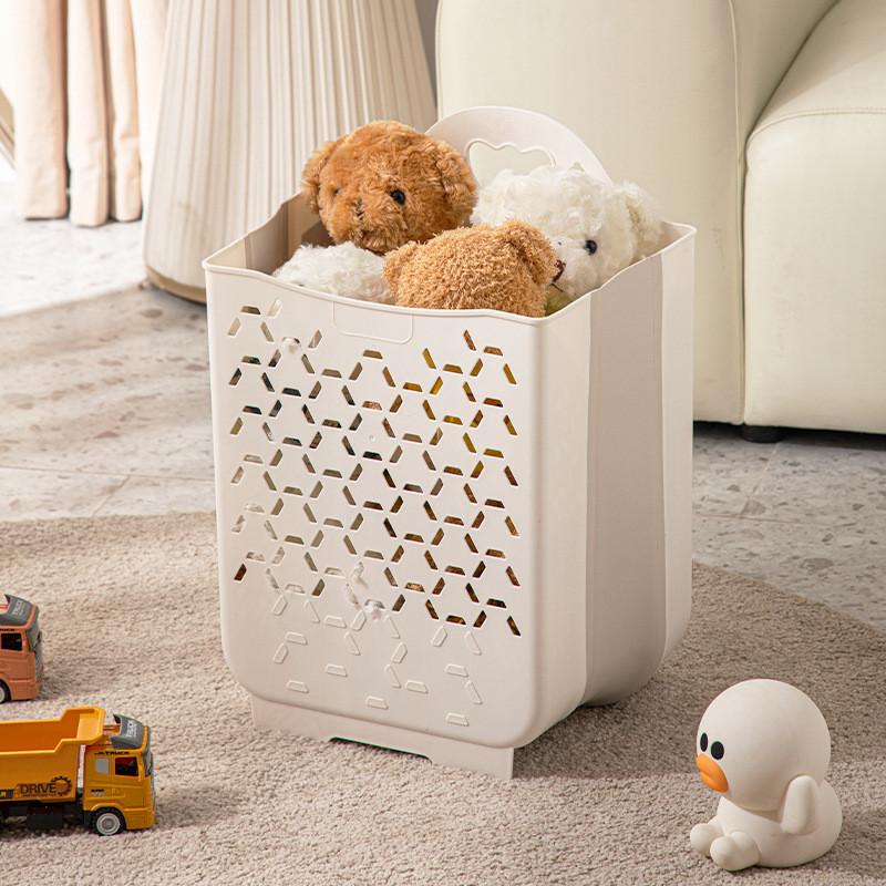 Coș de rufe pliabil portabil din plastic pentru casă, baie goală, montat pe perete, haine murdare, coș de depozitare jucării, accesoriu organizator