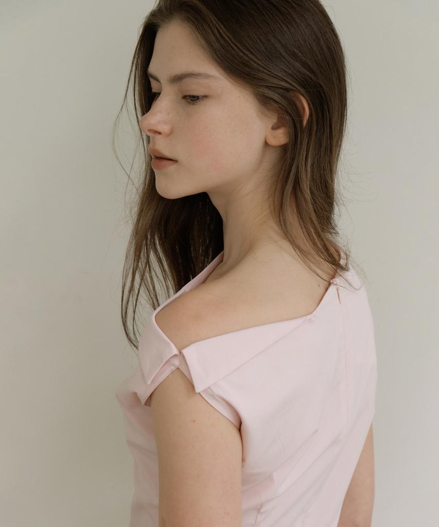 Riorg Gir One Shoulder Ops Baby Pink
