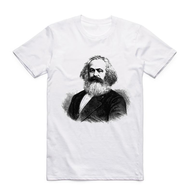 2019 Fashion Men Print MARXISM COMMUNISM CCCP T-shirt O-Neck Short Sleeve New Summer Style Casual Karl Marx Top Tee T Shirt Swag