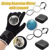 Marine Rückspiegel Verstellbarer Tauchspiegel Tauch-Rückspiegel Tauch-Beobachtungsspiegel für Scuba & Schnorcheln