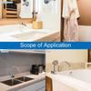 Acrylic Bathtub Splash Guard Easy Install Transparent Water Baffle Plate Self-Adhesive Waterproof Washbasin Sink Baffle Tub