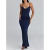 European & American Women's Spaghetti Strap Backless Bodycon Evening Gown - Sexy & Elegant Long Dress
