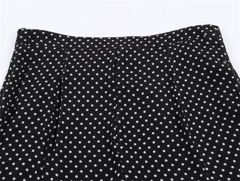 European & American 2025 Winter Polka Dot Midi Skirt
