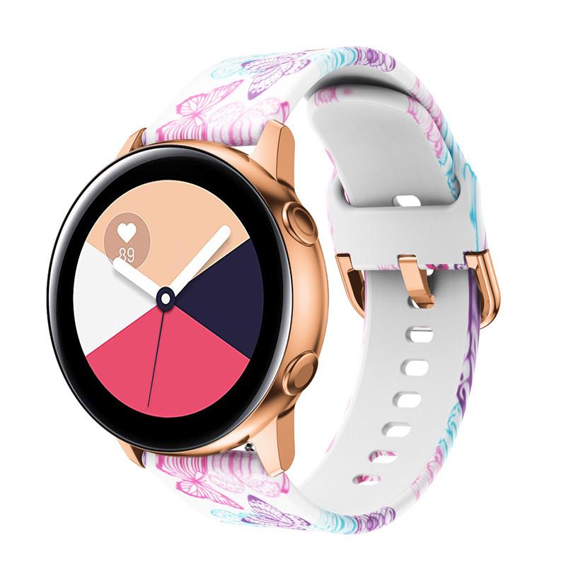 

Patterned Silicone Watchband for Samsung Watch 7 6 5 4 FE Bracelet Strap Huawei Watch GT6/5/4/3/2 Amazfit Active 2/GTR/GTS Belt for 22mm width
