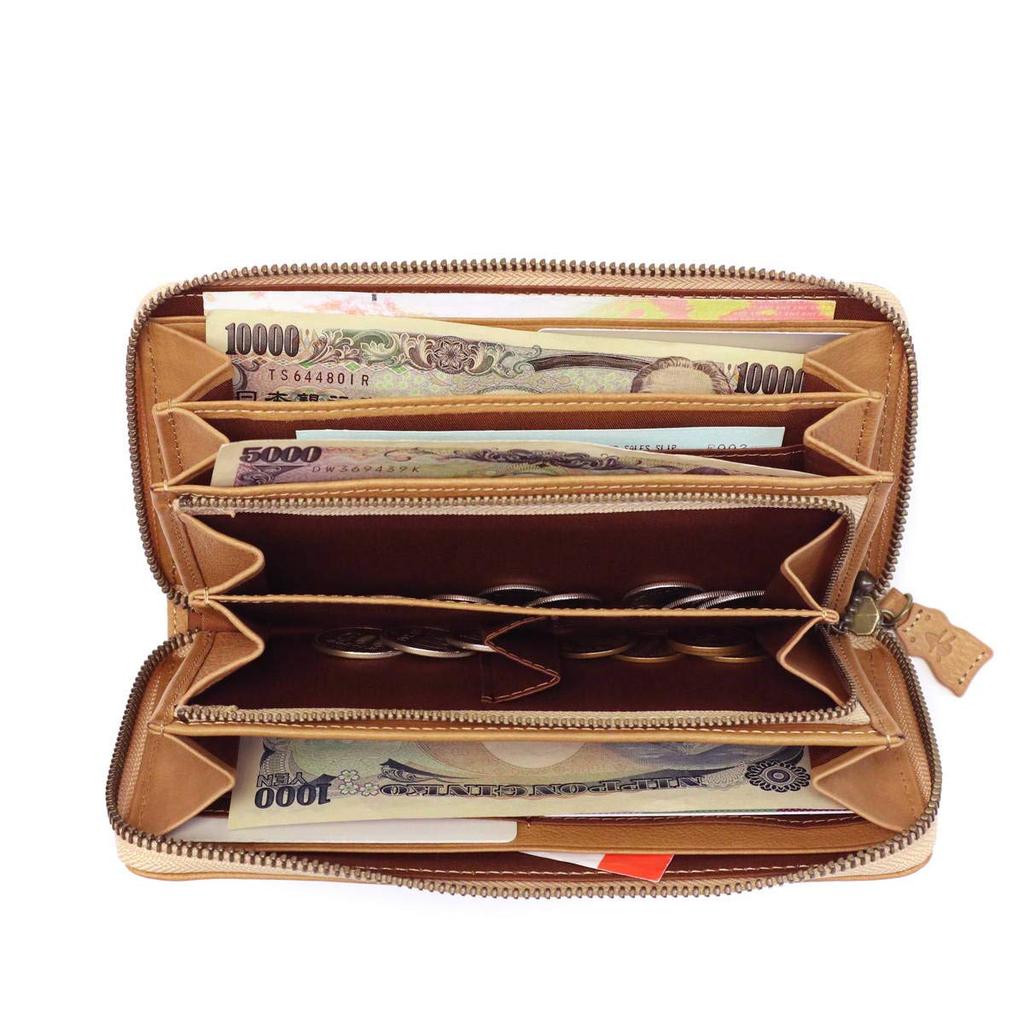 Dakota Animale Round Zipper Long Wallet 0030192 Mustard53