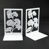 2Pcs Book Ends for Shelves Hollowed Leaf Metal Bookends Heavy Duty Book End Decorative Book Stoppers for Office School