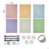 Sashiko DIY Kit Sewing Set Thread Xmas Tree Embroidery Water Soluble Template for Traditional