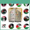 Adesivo de Geladeira Bandeira da Palestina 25mm Pequeno Decorativo Ímã de Vidro Cristal