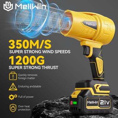 Brushless Electric Turbo Fan Blowers Jet Violent Handheld Leaf Blower Dust Blowing for Makita 18V Battery Pins