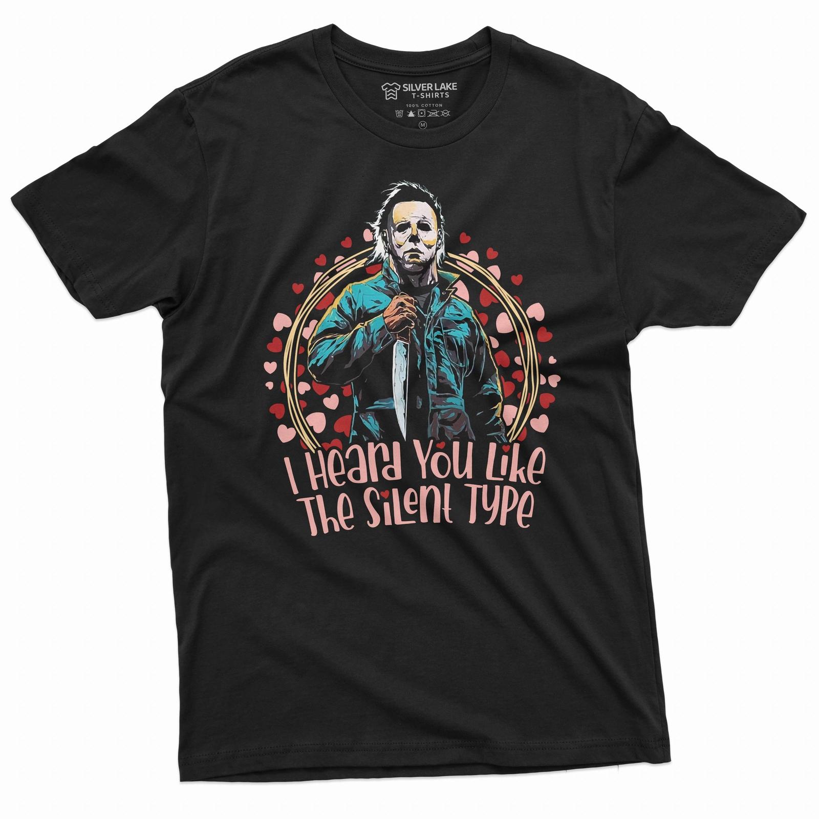 Valentine s day funny gift for girlfriend wife Tee horror movie classic shirt M