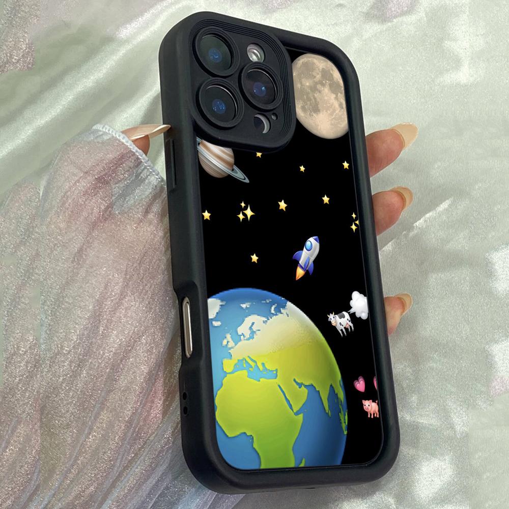 JT426 Planet Aesthetic for iPhone 17 16 15 14 13 Pro Max Samsung S26 S25 Ultra A17 A07 A56 A16 A14 Xiaomi 15T Redmi 15c Note 14 13 Soft Case