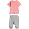 Casual Sportswear Cow Milk Powder/Medium Heather Gray Infant And Toddler CX3472
