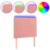 VidaXL Tête de Lit à LED Meuble de Chambre à Coucher Accessoire de Lit Simple Tête de Cadre de Lit Intérieur Rose 3122331