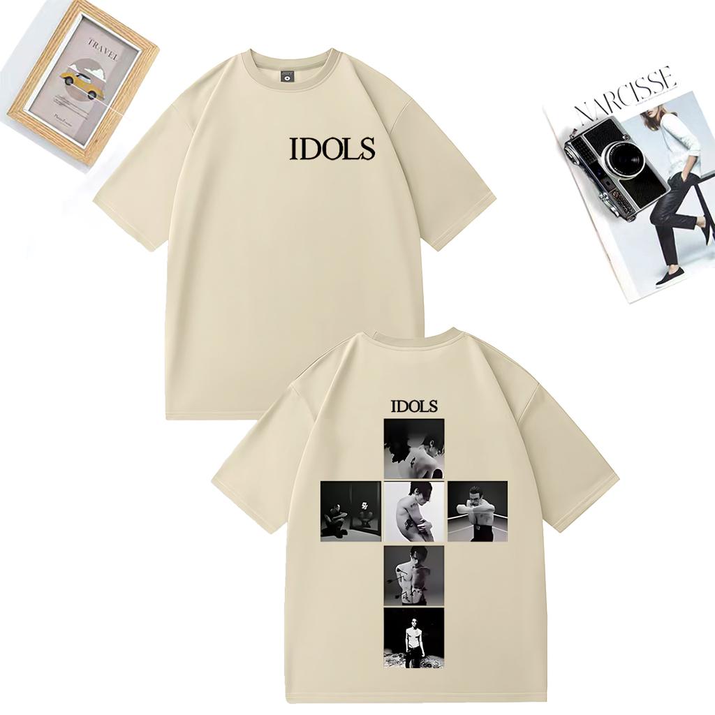 Singer Yungblud IDOLS 2025 Summer New Album Tour 100 Pure Cotton Printed Tshirt Men Women Streetwear Hip Hop Short Sleeve Y2k