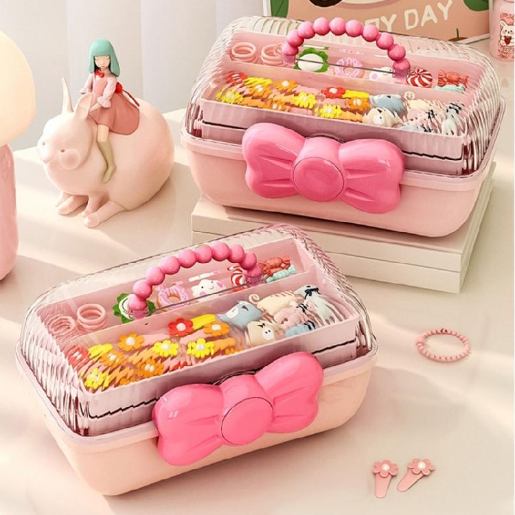 Hair Accessories Storage Box Multi Compartment Hair Accessories Container Case