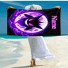 Personalized customized proof beach towel with Pokémon Gengar pattern - soft, absorbent,quick-drying,perfect swimming,camping&bathing