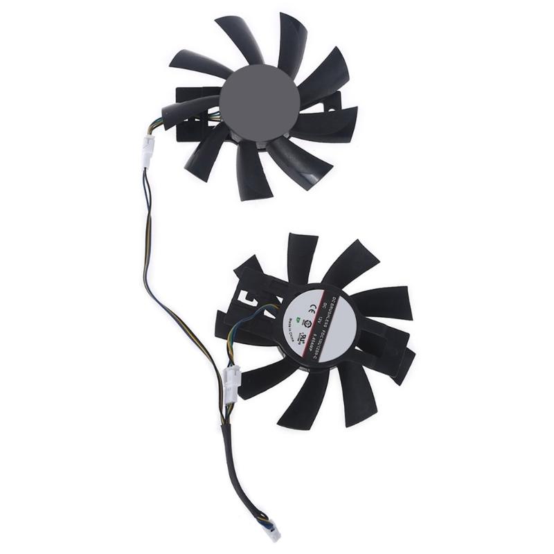 

Замена вентилятора охлаждения для Dataland RX470 570 Cool Energy Ball Fan 87 мм для постоянного тока 12 В 0,45 А 4-контактный вентилятор FDC10U12S9-C VGA