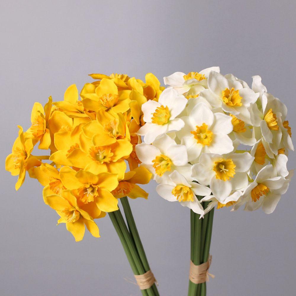 Living Room Garland Wedding Home Decoration Daffodil Fake Flowers Artificial Plant Narcissus