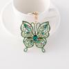2024 New Creative Butterfly Key Chains Alloy Inlaid with Diamonds Fashionable and Simple KeyChains Car Charms Bag Charm Keyring
