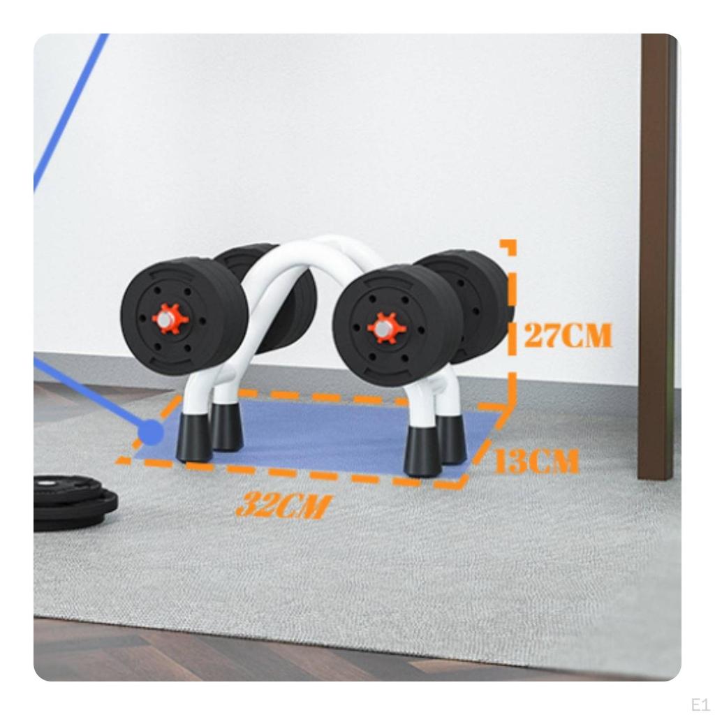 Freestanding Dumbbell Rack Arched Support Triangle Style Exercise Gear Storage for