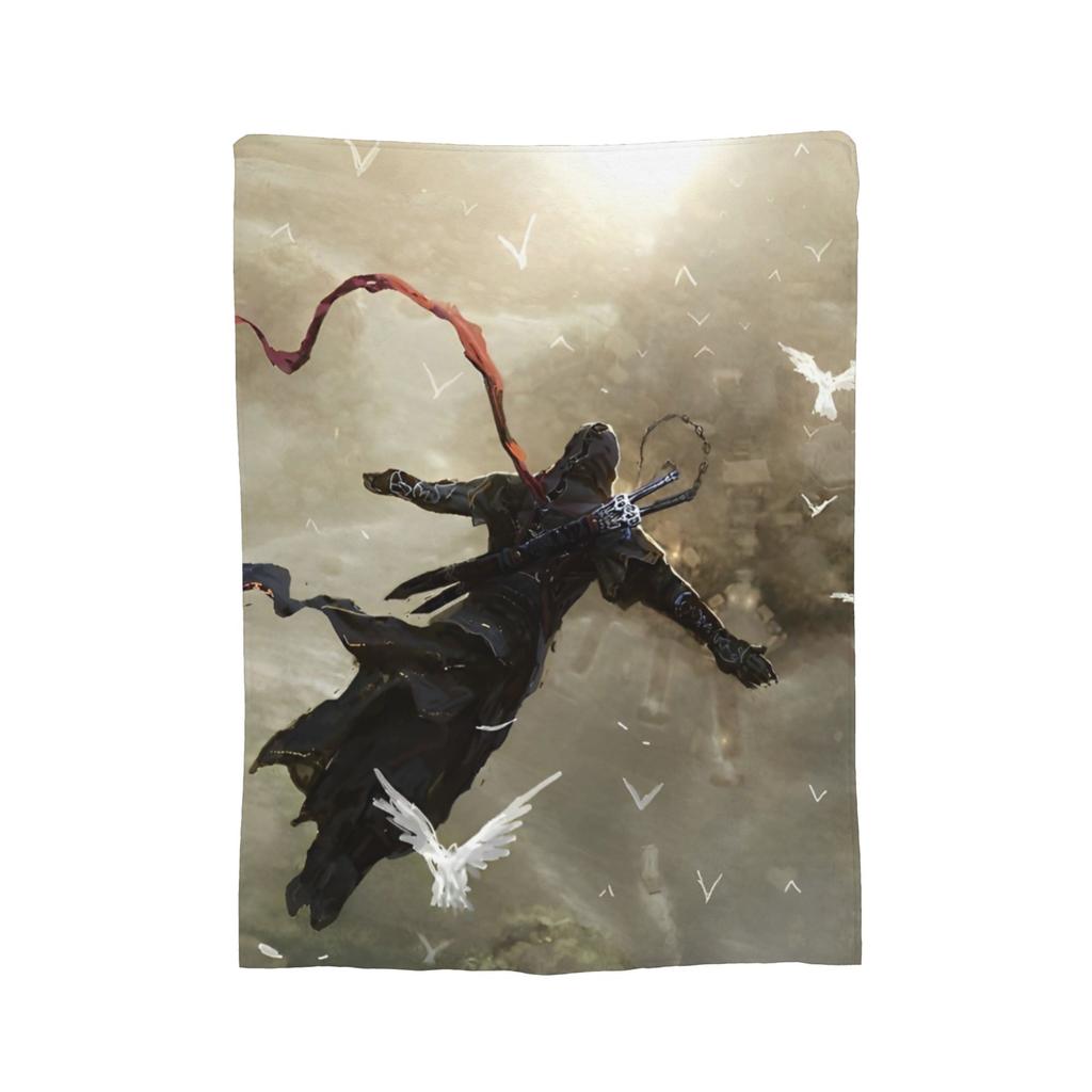 A-Assassins C-Creeds Blankets Coral Fleece Plush Breathable Lightweight Thin Throw Blanket for Bed Travel Bedding Throws