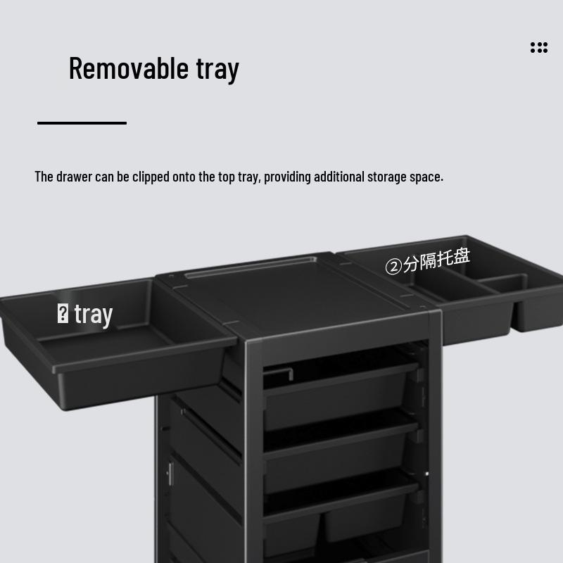 KingWin Hair Salon Storage Trolley: Drawer-Type Cart for Hairdressing Tools