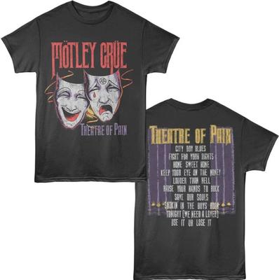 Motley Crue Theatre of Pain Album Cover mit Songtiteln T-Shirt