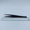 Black ESD Anti-Static Stainless Steel Tweezers Set with Bent Tip for Industrial Repair