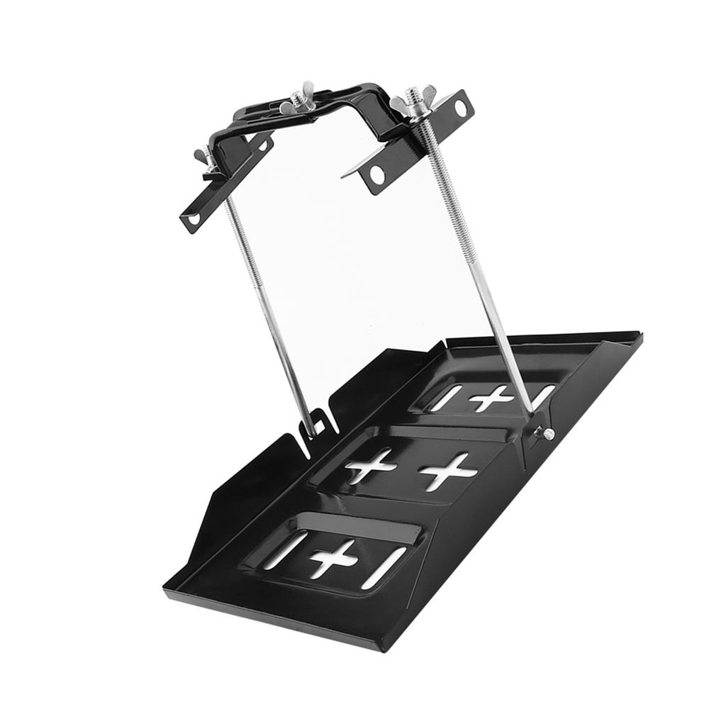 Universal Iron Car Battery Tray Adjustable Hold Down Clamp Kit