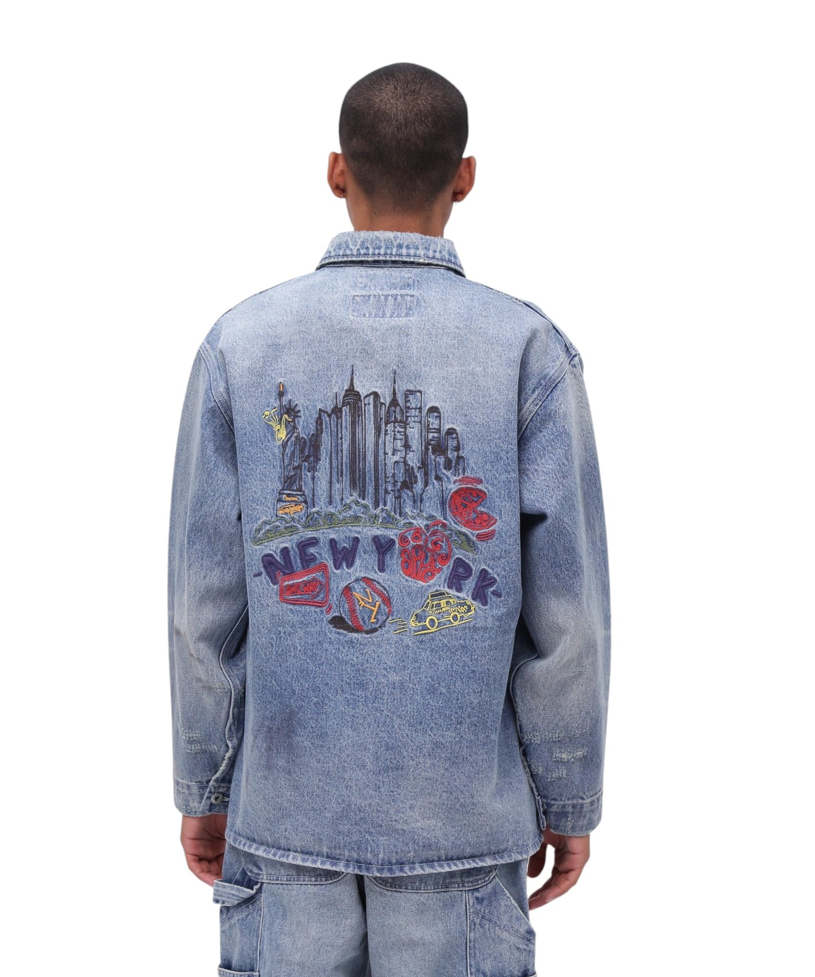 

Avirex UNIVERSAL OVERALL DENIM Size Washed and COVERALL, Men s, L, 369, Distressed, 783-5152203