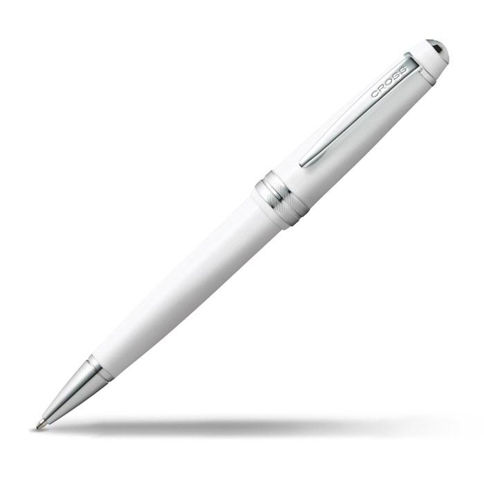 Шариковая ручка Cross, Bailey Light, NAT0742-2, Белая, Средний стержень