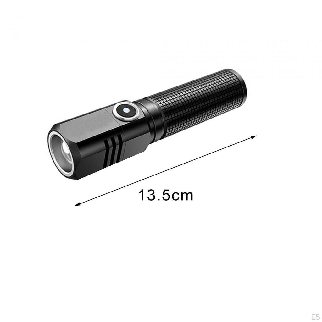 Compact LED Flashlight with 3 Lighting Modes - Portable Torch for Outdoor Activities