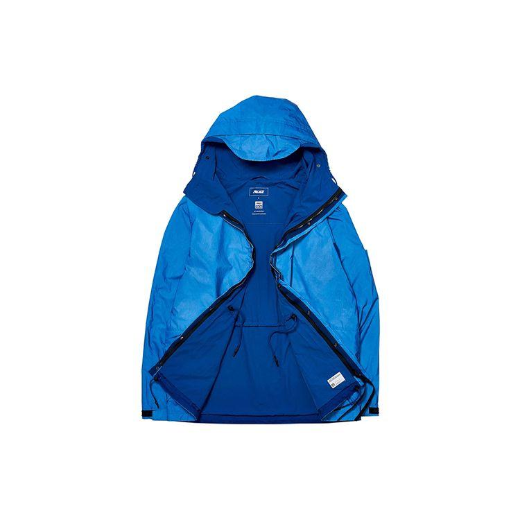 Palace FW19 Deflector Reflective Fabric Back Logo Hooded Jacket Unisex Jackets Blue PAL-FW19-018