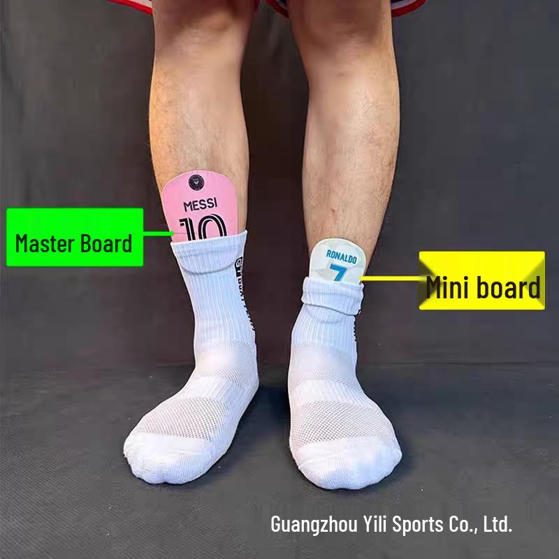 Ultra-Light Mini Shin Guards - Messi #10 & Ronaldo #7 Design for Adults & Kids