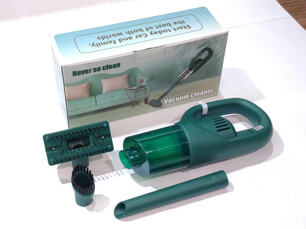 Portable Handheld High-Power Vacuum Cleaner with Wireless Charging and Strong Suction for Home and Car Use