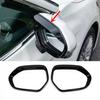 Bright Black Rearview Mirror Rain Eyebrow For Toyota Camry 2018-2025