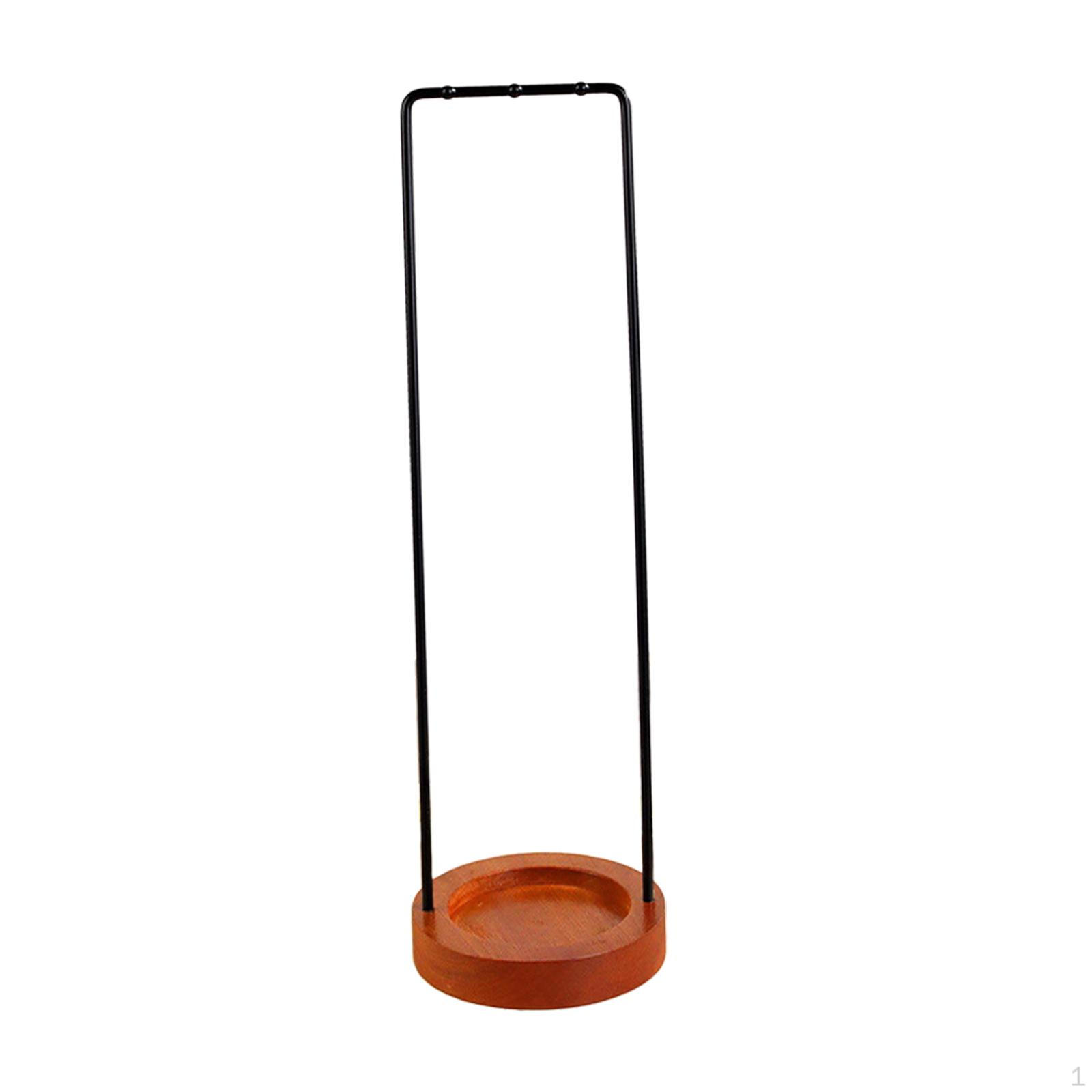 

Brush Holder for Calligraphy Tools with Wooden Base Art Space Black Right Angle