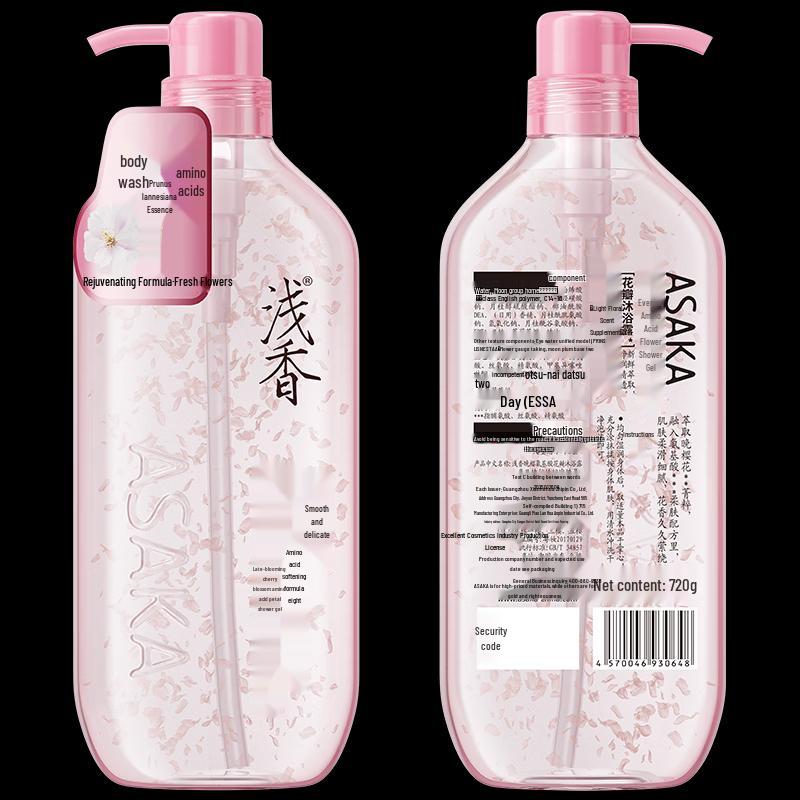 ASAKA Late Cherry Blossom Amino Acid Shower Gel